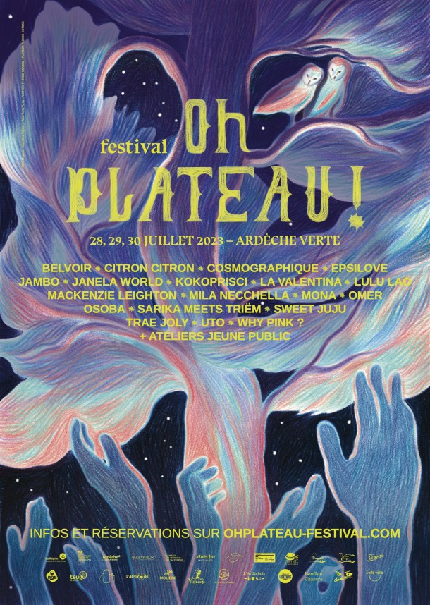 Affiche festival Oh Plateau ! 2023