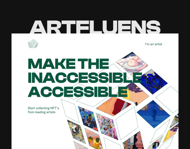Artfluens | NFT Curator, Identity and Website Design