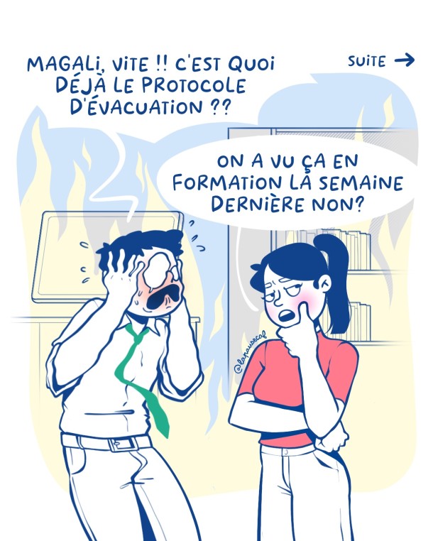 Com interne : protocole d'évacuation