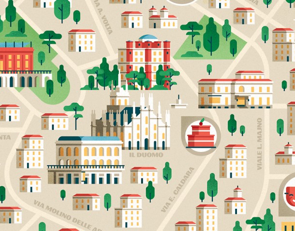 Milano - Carte pour M Style magazine