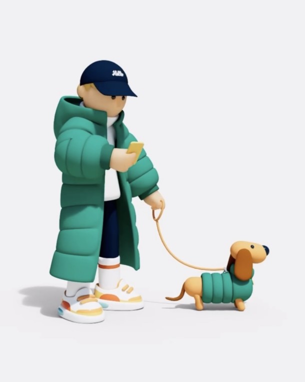 WALKING THE DOGGO