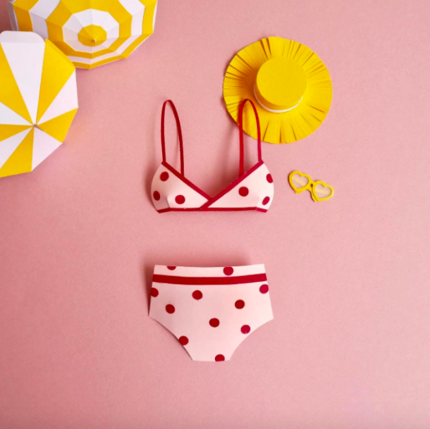 Maillot de bain en papier