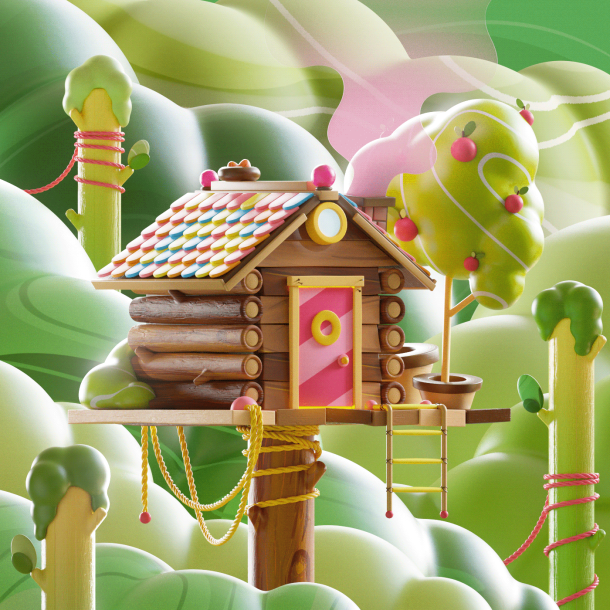 The house in the sky