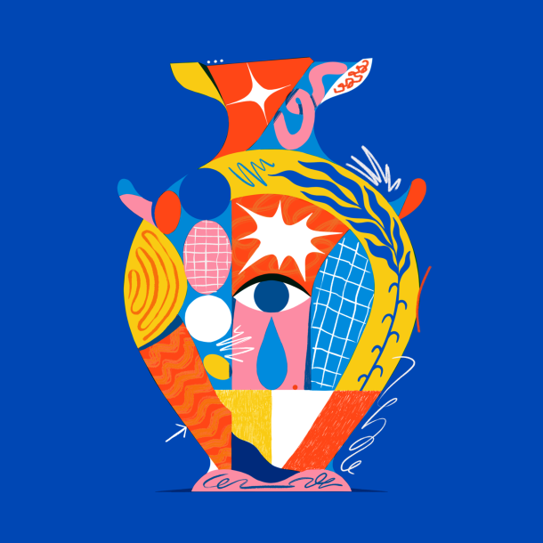 Vase abstrait